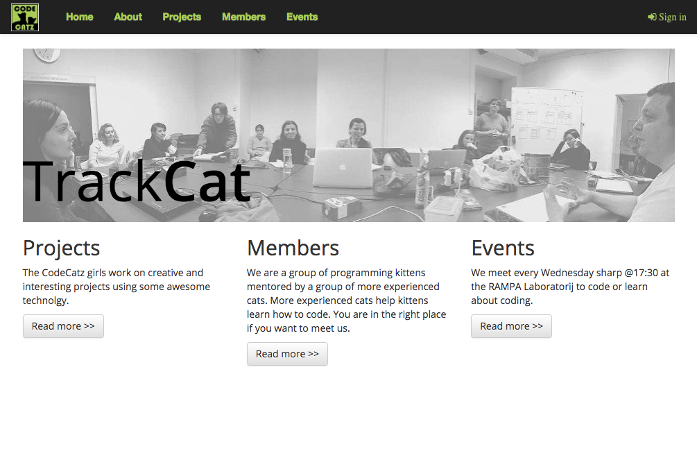 TrackCat application