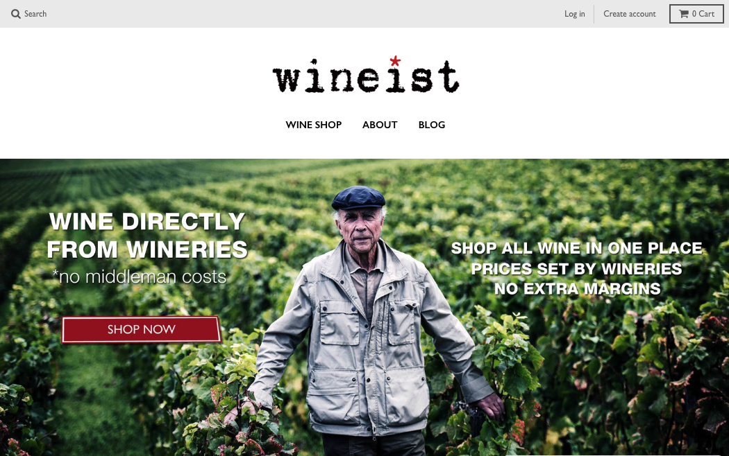 Wineist website